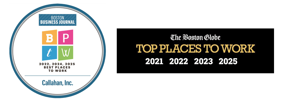 Best Places to Work Awards from the Boston Business Journal (2022, 2024, 2025) and Boston Globe (2021, 2022, 2023, 2025)